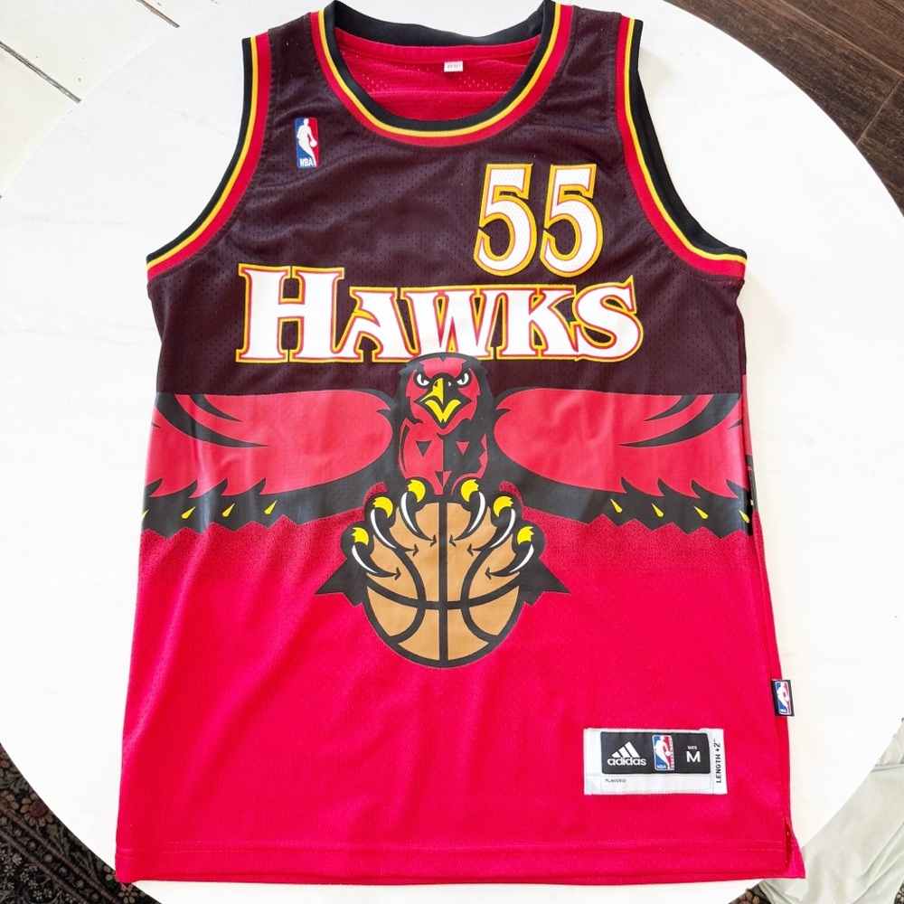 Adidas Red Mutumbo Hawks vintage Basketball Jersey